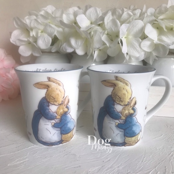 4 Peter Rabbit Spring Garden Porcelain Cups Set - Picture 6 of 7